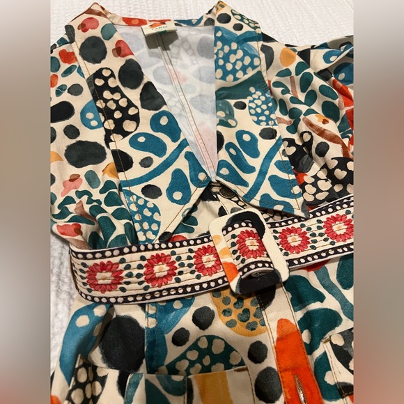 Anthropologie FARM Rio Mushroom Forest canvas Dress - Picture 7 of 9